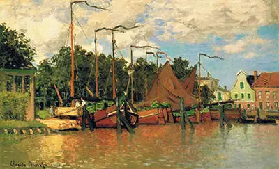 Boats at Zaandam Claude Monet